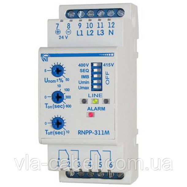 Трифазне реле напруги і контролю фаз РНПП-311M