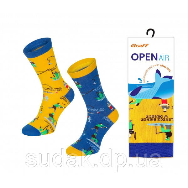 Шкарпетки Graff термоактивні OPEN AIR антібактеріальні 43-46