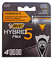 5-лезвийные кассеты Bic-5 Hybrid Flex - 4 шт.