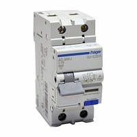 Диференціальний автоматичний вимикач 1+N, 16 A, 10 mA, C, 6kA, A Hager