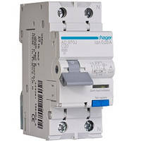 Диференційний автоматичний вимикач 1+N, 40A, 30 mA, С, 6 КА, A, 2м
