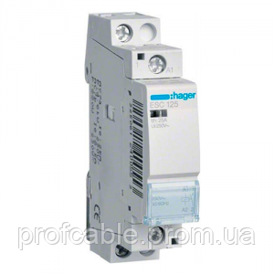 ESC125 Контактор 25A, 1Н.О, 230 В Hager