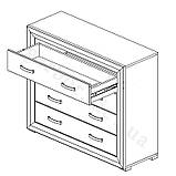 МАРКУС Комод KOM4S/11, фото 2