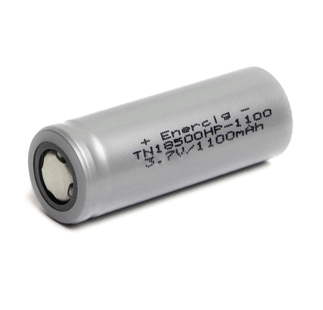 Аккумулятор 18500 Li-Ion Enercig IMR TN18500HP-1100 (EC-18500HP-1100), 1100mAh, 22A, 4.2/3.7/3V, Gray