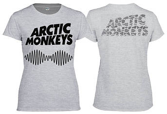 Футболка жіноча ARCTIC MONKEYS меланжева, фото 1