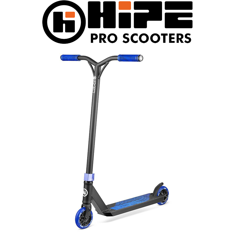 Самокат трюковий двоколісний алюмінієва дека Hipe H3 Black/Blue