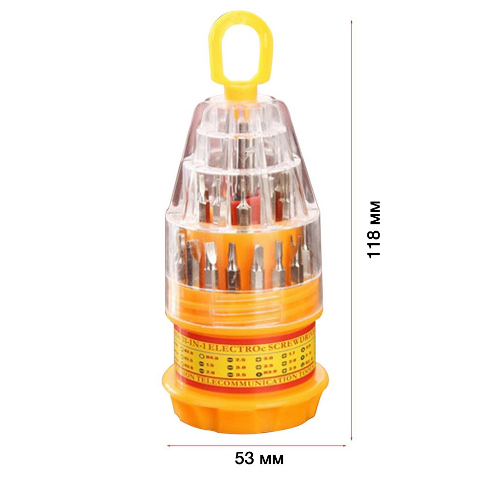 Профессиональный набор отвёрток и инструментов Ручка 30 насадок Отвертки Набор инструментов головок - фото 7 - id-p1227795221