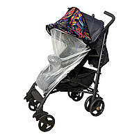 Сонцезахисний козирок Крап на коляску з білою москітною сіткою Тропіки Must Have Shade 2в1