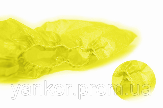 Бахіли ЯНКОР Стандарт 4.0 г/пара (2.0 г/шт) Жовті (250 пар/уп), фото 2