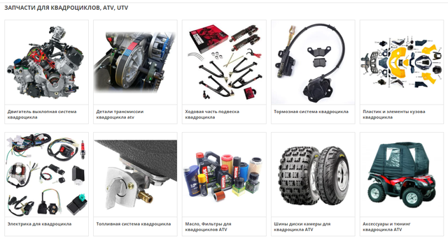 Посмотреть все запчасти для квадроцикла
