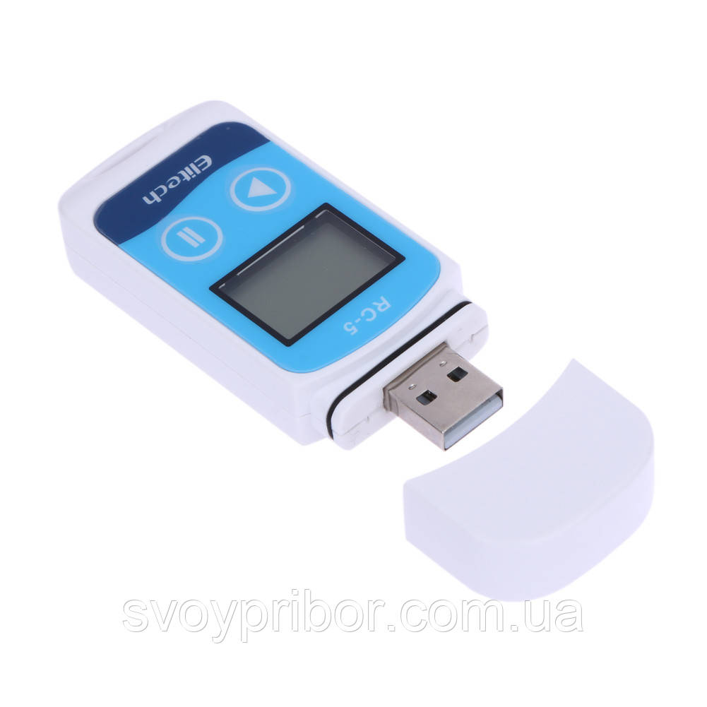 Реєстратор температури Elitech RC-5 (-30...+70 °C, пам'ять 32000, PDF, Word, Exel, TXT), фото 1