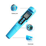 Комбінований pH/ГВП/Temp-метр PH-689 (вологозахищений, змінний електрод), фото 4