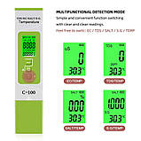 Комбінований TDS/EC/SALT/S. G./Temp метр С-100 (з підсвічуванням), фото 7