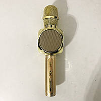 Беспроводной Bluetooth Микрофон для Караоке Микрофон DM Karaoke Y 68 + BT. TH-779 Цвет: золотой (WS)