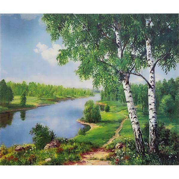 Алмазна мозаїка 40х50 см DIY Білі берези (SL 72857)