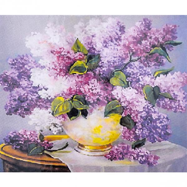 Алмазна мозаїка 30х40 см DIY Букет бузку (SM 70845)