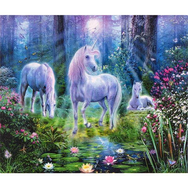 Алмазна мозаїка 30х40 см DIY Єдинороги (SM 74848)
