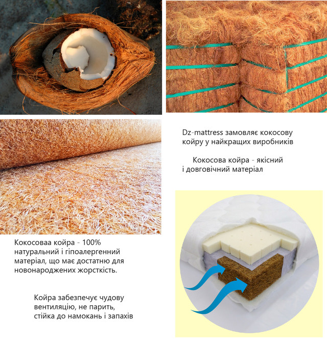 Кокос, детский матрас