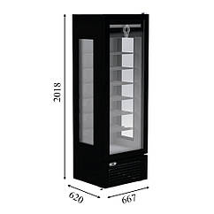 CRF 400 3D Морозильна шафа з панорамним склінням, LED підсвічування, t - 18/-25, CRYSTAL S. A., (Греція)