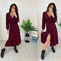 Стильна сукня міді на запах