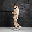 Чоловічий спортивний костюм оверсайз бежевий худі штани oversize 2022 Розміри: S, M, L, XL, фото 2
