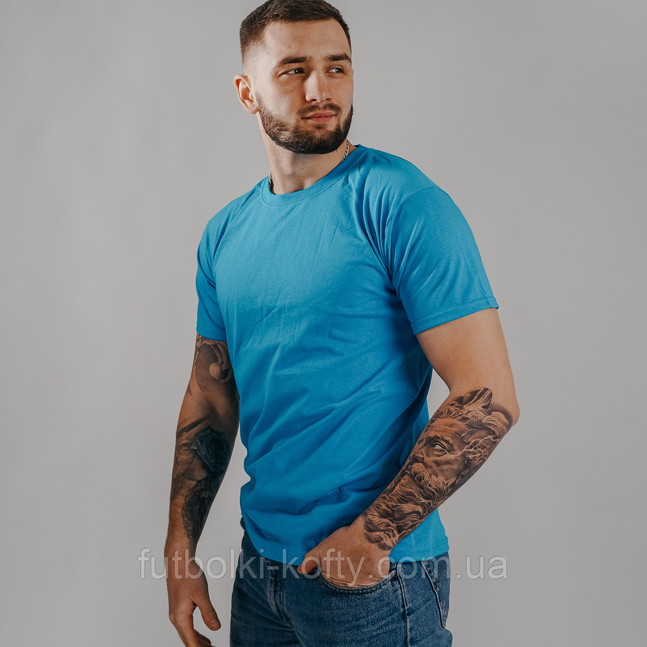 Чоловіча футболка ValueWeight 4XL, 51 Яскраво-Синій, фото 1