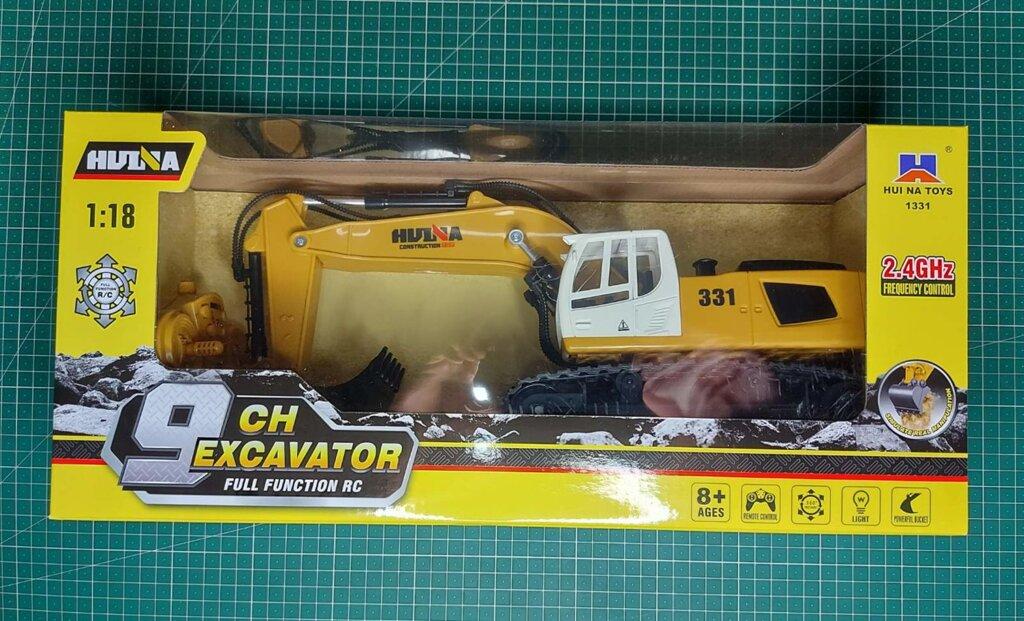 Екскаватор гусеничний Хаина HUINA HL1331. Радіокерована модель в масштабі 1/18