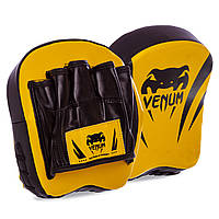 Лапа изогнутая (2шт) Venum 8325 размер 18x16x5см Yellow-Black