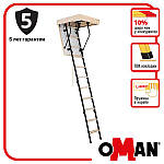 Горищні сходи Oman Mini Termo 80х80 мм H265, фото 3
