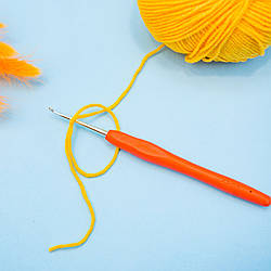 Гачки для в'язання із силіконовою ручкою/колір мікс/довжина 14 см/No 2,5/замовлення від 1 шт.