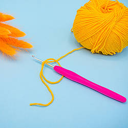 Гачки для в'язання із силіконовою ручкою/колір мікс/довжина 14 см/No3/замовлення від 1 шт.