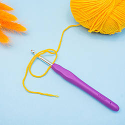 Гачки для в'язання із силіконовою ручкою/колір мікс/довжина 14 см/No 5/замовлення від 1 шт.