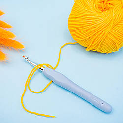 Гачки для в'язання із силіконовою ручкою/колір мікс/довжина 14 см/No 7/замовлення від 1 шт.