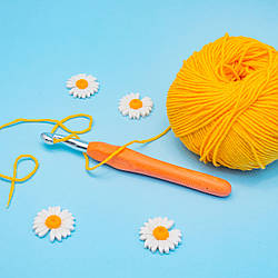 Гачки для в'язання із силіконовою ручкою/колір мікс/довжина 14 см/No 10/замовлення від 1 шт.