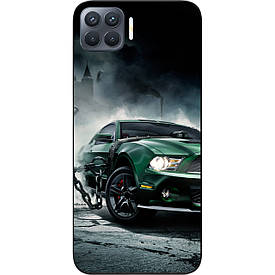 Бампер силіконовий для OPPO Reno 4 Lite з малюнком Мустанг