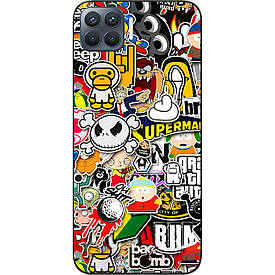 Бампер силіконовий для OPPO Reno 4 Lite з малюнком Креатив