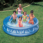 Надувний круглий басейн для дітей "Літаюча тарілка" Intex дитячий надувний басейн интекс діаметр 188 см, фото 6