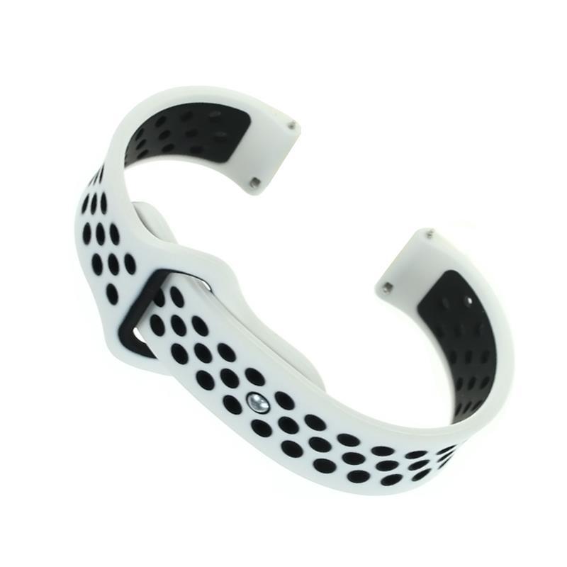 Ремінець BeCover Nike Style для Amazfit Stratos 1/2/2S/3/GTR 2/GTR 47mm/GTR Lite 47mm/Nexo/Pace Black-White