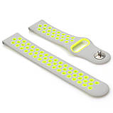 Ремешок BeCover Nike Style для Amazfit Stratos 1/2/2S/3/GTR 2/GTR 47mm/GTR Lite 47mm/Nexo/Pace Gray-Green, фото 2