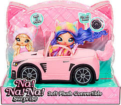 Машина для ляльки На На Кетмобіль Na Na Na Surprise Soft Plush Convertible, Kitty Car 572411