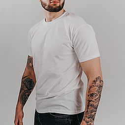 Футболка чоловіча батал великі розміри 3XL-5XL, різні кольори ValueWeight Fruit of the Loom 3XL, 30 Білий