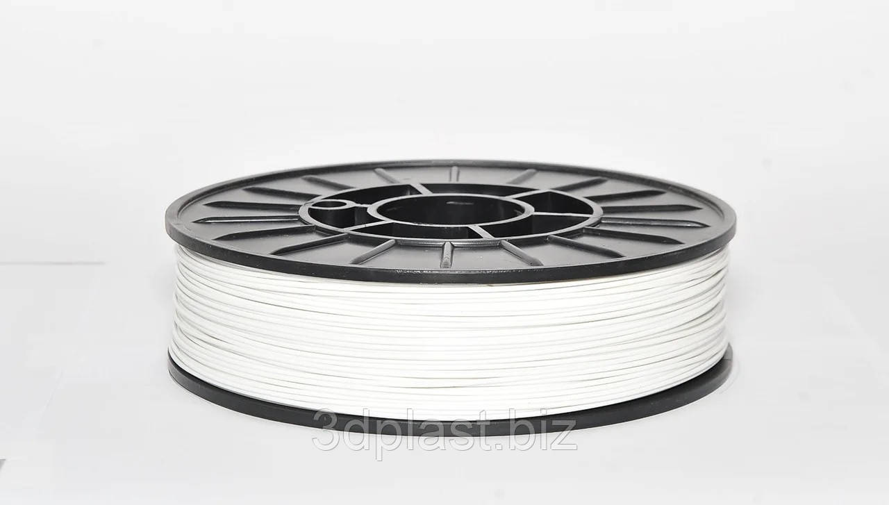 PLA (ПЛА) пластик 3Dplast филамент для 3D принтера 1.75 мм 0.85, Белый - фото 2 - id-p1384722849