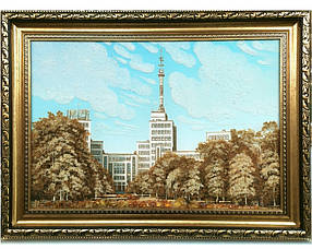 Ексклюзивний подарунок - красива картина з бурштину Держпром Харків