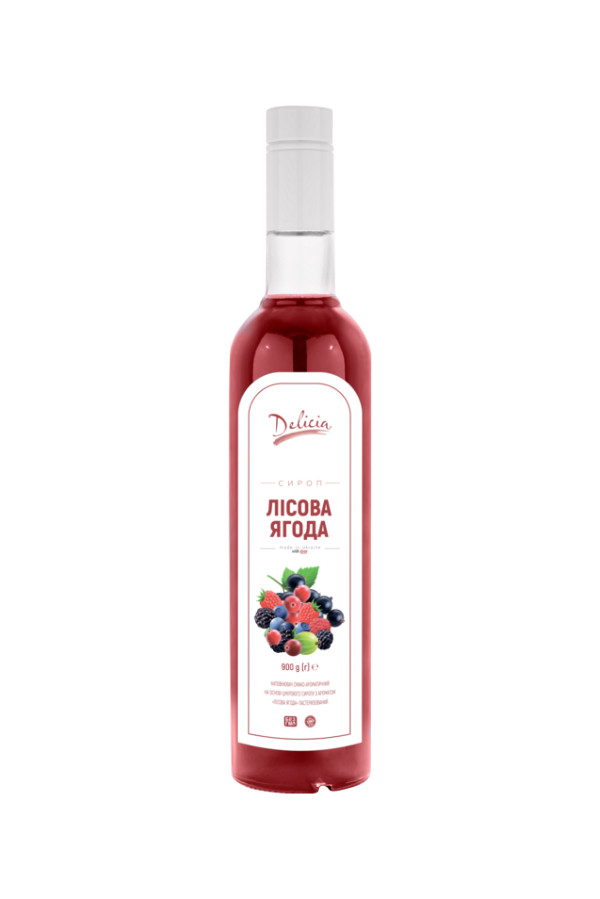 Сироп Лісові ягоди TM Delicia700 мл, фото 1