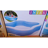 Дитячий надувний басейн Intex 229*229*56 см великий сімейний для дому та дачі, для дітей і малюків 57495, фото 6