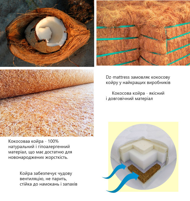 Кокос, дитячий матрац