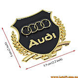Авто значок Audi Motors наклейка на машину авто наклейки значки марки машин на кузов бампер скло двері капот крила багажник, фото 4