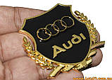Авто значок Audi Motors наклейка на машину авто наклейки значки марки машин на кузов бампер скло двері капот крила багажник, фото 2
