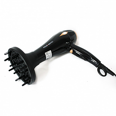 Професійний фен для волосся Promotec Pm-2310 3000 Вт, з діфузором, чорний
