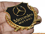 Авто значок Mercedes Motors наклейка на машину авто наклейки значки марки машин на кузов бампер скло двері капот крила багажник, фото 5